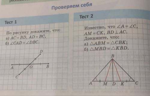 Даю 151.по рисунку докажите что а) AC=BD, AD=BC, угол CAD= углу DBC2. Посмотрите на фото​