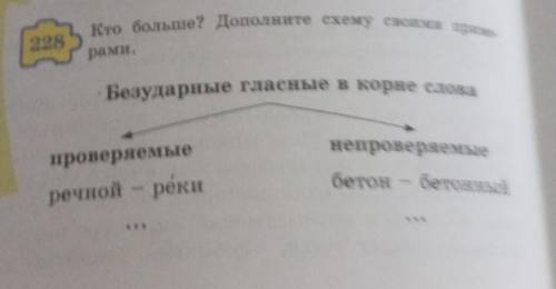 Кто больше? Дополните схему своими приме-рами.​