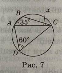 За даним рис 7 знайдіть кут х​