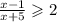 \frac{x - 1}{x + 5} \geqslant 2