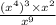 \frac{( {x}^{4} ){}^{3} \times {x}^{2} }{ {x}^{9} }