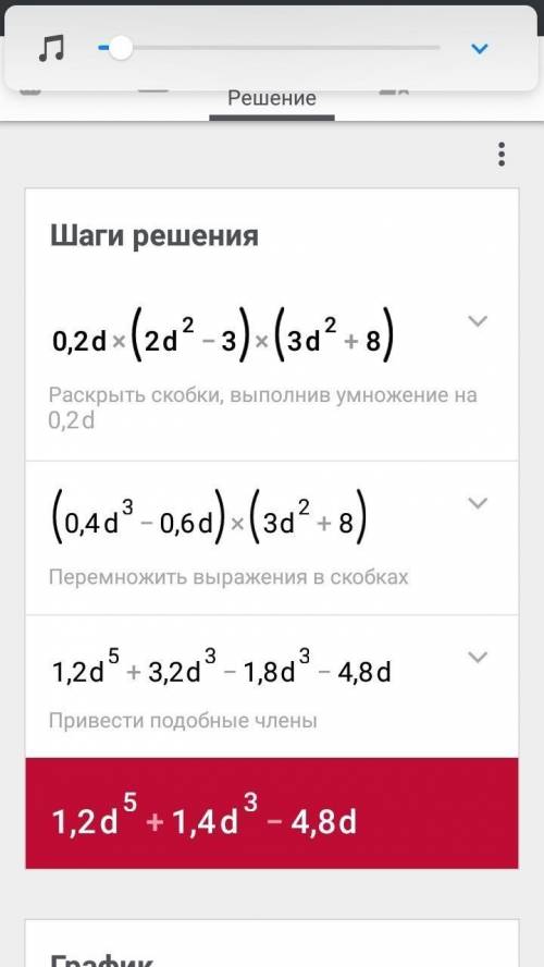 Выполни действия: 0,2d(3d2−3)(3d2+8)