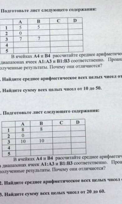 сделать информатику НУЖНО СДЕЛАТЬ В ПРИЛОЖЕНИИ EXCEL ИЛИ НА ЛИСТОЧКЕ. ​