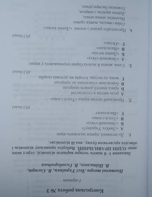 Українська література 8 клас​