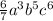 \frac{6}{7} {a}^{3} {b}^{5} {c}^{6}