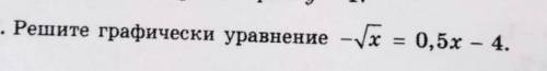 Решите графически уравнение КР идет​