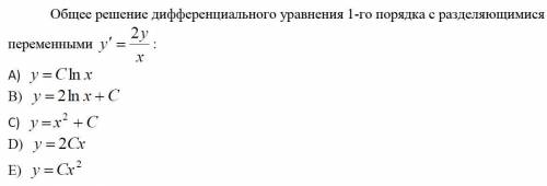 Общее решение дифференциального уравнения 1-го порядка с разделяющимися переменными, само уравнение