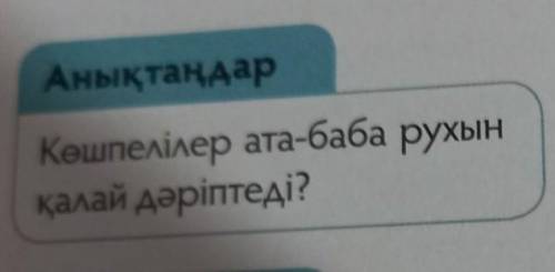 Көшпелілер ата-баба рухын қалай дәріптерді?​