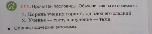 Прочитай пословицы. Обьясни, как ты их понимаешь.