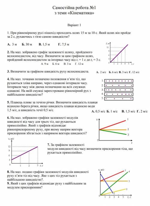 Физика 10 класс кинематика