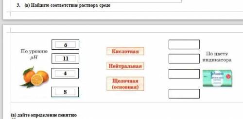 Найдите соответствие раствора средеДайте определение понятно: Индикатор -