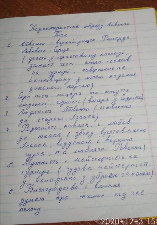 За планом скласти твір Рицарь честі - Айвенго​