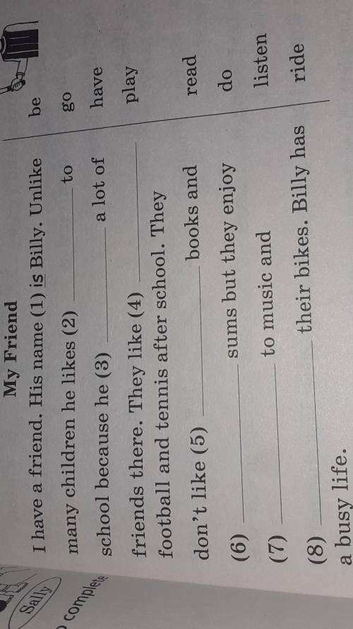 Use the necessary forms of the verbs on the right to complete the story​