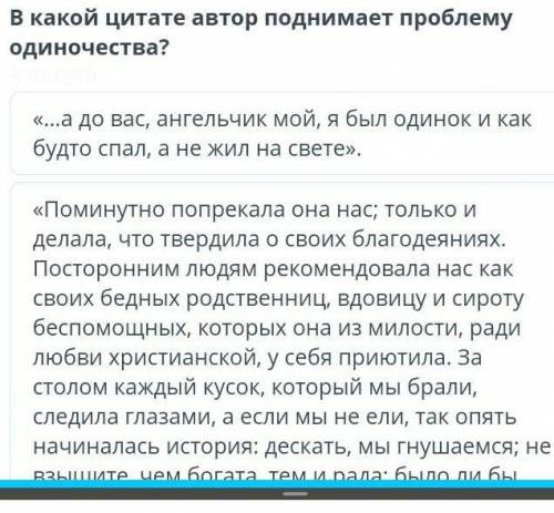 В какой цитате автор поднимает проблему одиночества?​