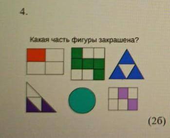 Какая часть фигуры закрашена