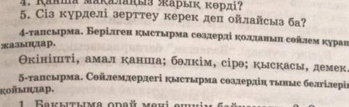 Буду благодарен за ответ. 4-тапсырма.