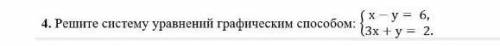 Алгебра 7 класс Реши систему уравнений графическим