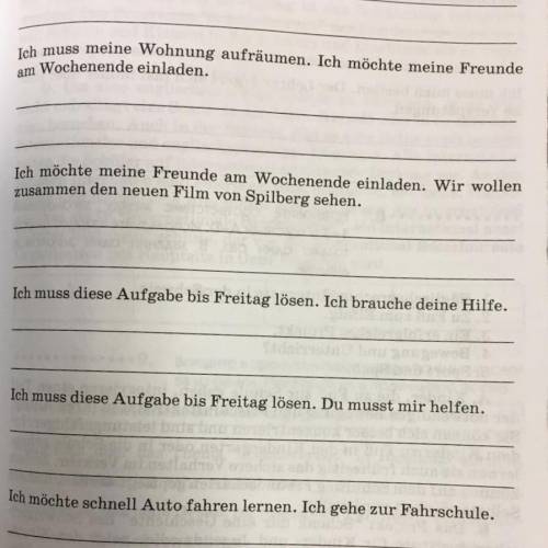 НЕМЕЦКИЙ ЗАДАНИЕ НА ФОТКЕ Надо составить предложения со конструкциями um...zu или damit