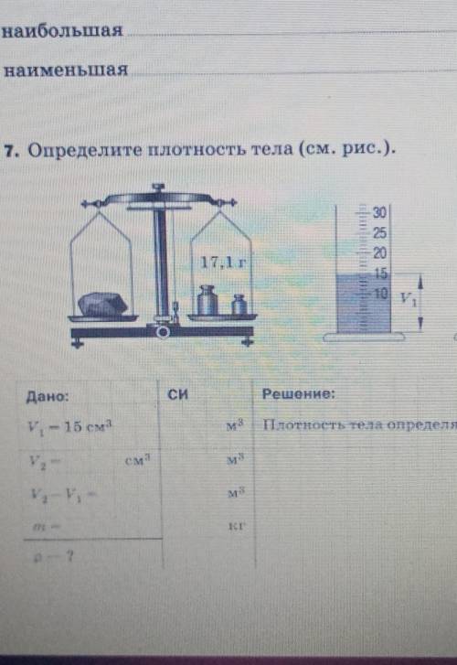 Определите плотность тела​