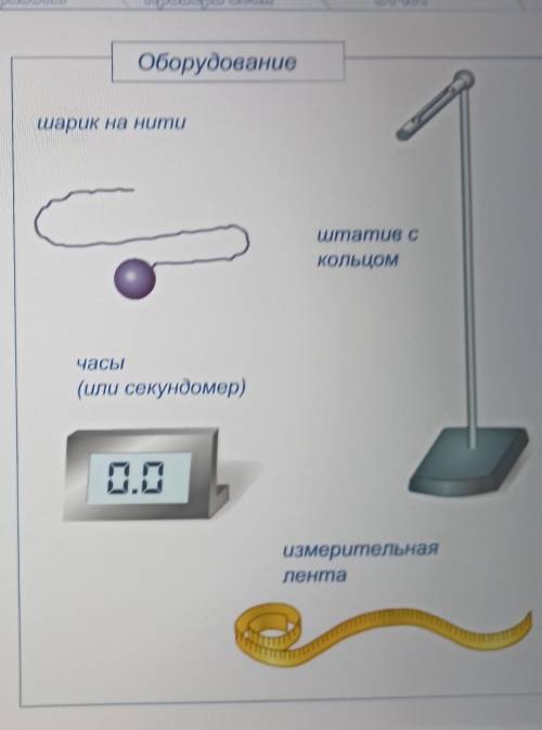 Предложите проверки зависимости периода колебаний маятника от его длины. Используйте только предоста