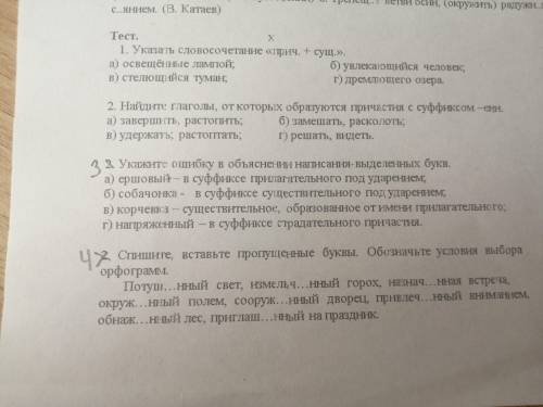 В 1 и 2 только букву А в 3 (там опечатка и написано 2) Нужно написать букву и исправить сразу 4 не н