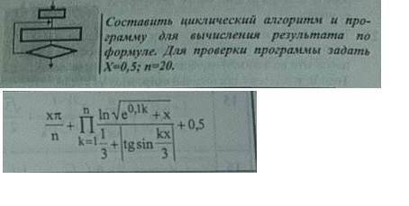 составить циклический алгоритм на Pascal