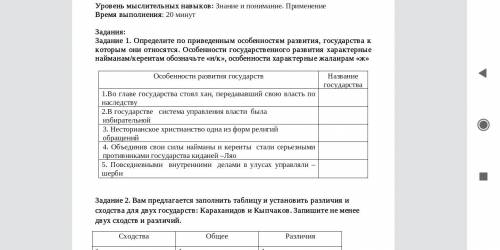 ТОЛЬКО ПЕРВОЕ ЗАДАНИЕ СОР ПО ИСТОРИИ КЗ