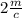 2 \frac{m}{c}