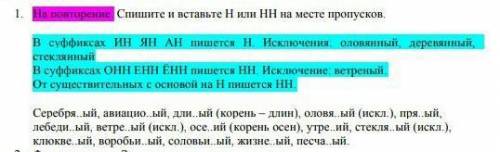 Спишите и вставте Н или НН на место пропусков​