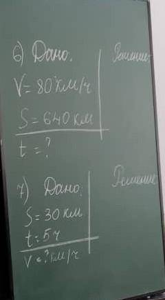 Дано: V=80км/ч. S=640км. t=? ​