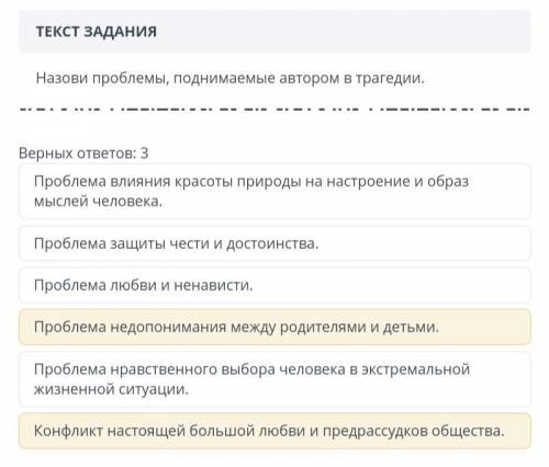 Назови проблемы поднимаемы автором в трагедии Ромео и Джульетта