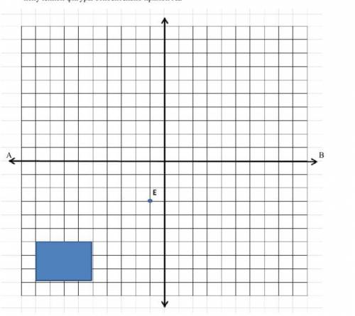 Выполните последовательно симметрию относительно точки Е, а затем симметрию полученной фигуры относи