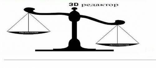 Пишем 3 D редактор достоинство и недостатки ​