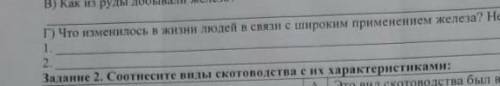 Г) Что изменилось в жизни людей в связи с широким применением железа сор​