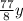 \frac{77}{8} y