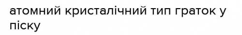 Який тип кристалічних граток піска