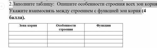 Задания по биологии 7 класс