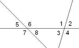 ♥ Дано : ∢1=125°,∢8=74°. Вычисли все углы. ∢1= °; ∢2= °; ∢3= °; ∢4= °; ∢5= °; ∢6= °; ∢7= °; ∢8= °.