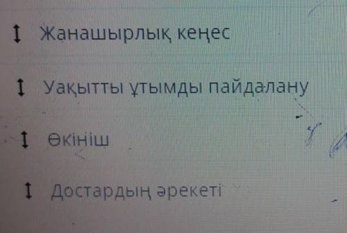 《Менің бос уақытым》әңгімесіндегі оқиғаларды ретімен орналастыр.​