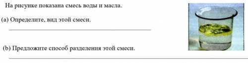 Предложите разделения этой смеси.нужно только (b) У МЕНЯ СОР​