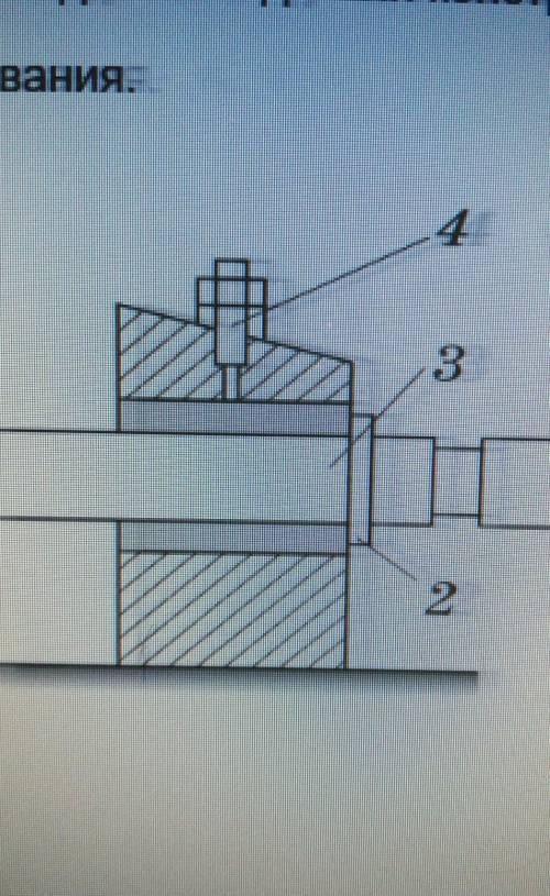 На рисунке схематично показано устройство подшипника скольжения в котором вал при вращение скользит
