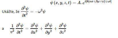 Рассмотрим одномерное волновое уравнение в виде Покажите что ∂2*ψ/∂t2=−ω2ψ