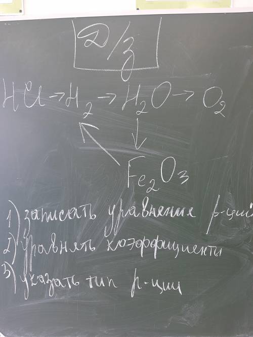 с уравнением по химии: HCl -> -> -> ->