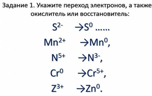 Окислительно-восстановительные реакции.