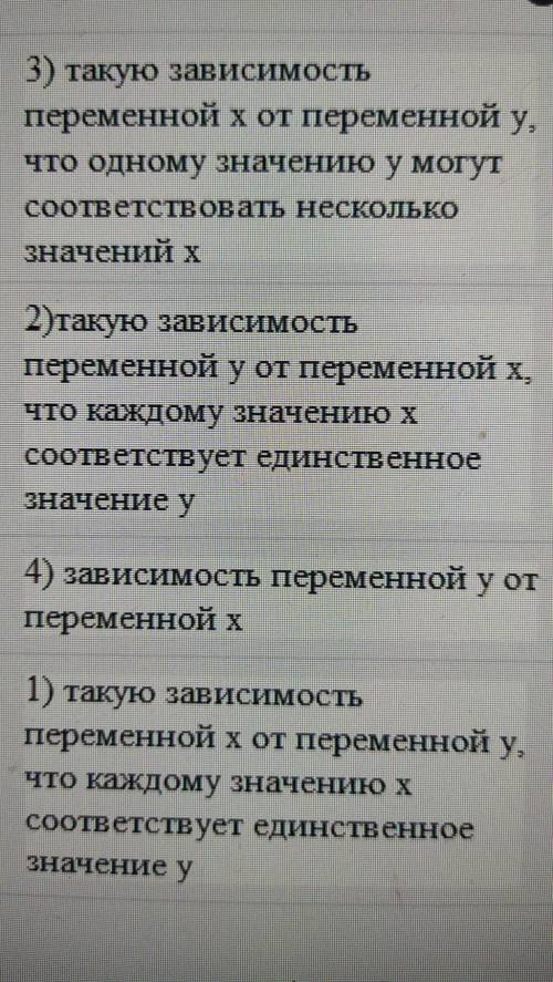 1. Функцией y = f(x)называют..​