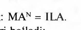 Замените число буквами: MA^n = I LA.​