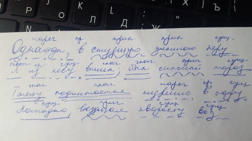 Разберите по членам предложениям и частям речи предложение Однажды,в студёную зимнюю пору, Я из лесу