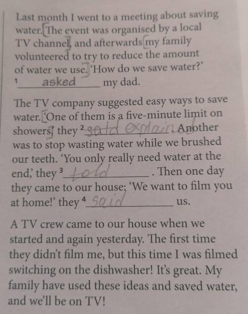 3 Read the article again and answer the Reducing the water you use at home.4 What is the maximum tim