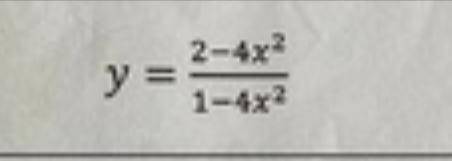 Провести полное исследование функции и построить её график y=(2-4x^2)/(1-4x^2)