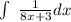 \int\ \frac{1}{8x+3} dx